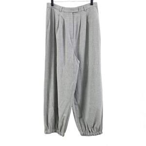 VALERIE STEVENS 90s Vintage Gray Cropped Palazzo Style Jogger Pants